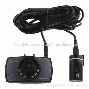 GPS Logger Car DVR with Dual Lens, 1080P Full HD, New Model